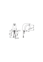 HANSAELECTRA, Waschtischbatterie, 6 V / 72 h, 64412211