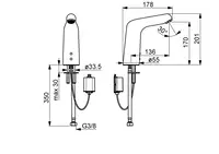 HANSAMEDIPRO, High washbasin faucet, 6 V, Bluetooth, 05682019