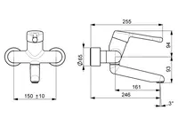 HANSAMEDIPRO, Miscelatore lavabo, 02552206