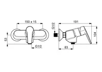 HANSAPOLO, Shower faucet, 51450193