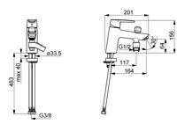 HANSAPOLO, Wannenfüll- und Brausebatterie, 52392293