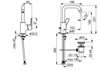 HANSAPOLO, Miscelatore lavabo, 51552293