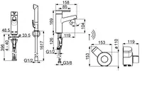 HANSADESIGNO, Robinetterie de lavabo, 3 V, 51682281