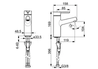 HANSADESIGNO Style, Washbasin faucet, 51722283