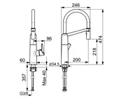 HANSAFIT, Kitchen faucet, 65282203