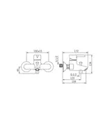 HANSAPINTO, Wannenfüll- und Brausebatterie, 45112103