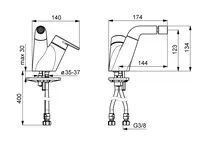 HANSASIGNATUR, Miscelatore bidet, 55083203