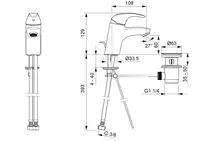 HANSAPICO, Miscelatore lavabo, 46042273