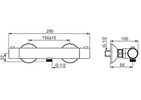 HANSAUNITA, Shower faucet, 58130101