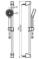 HANSABASICJET, Combinazione Doccia con doccetta, 44780213