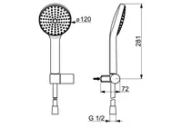 HANSAACTIVEJET, Hand shower set, 84380113