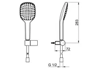 HANSAACTIVEJET Style, Hand shower set, 84380213