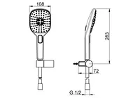 HANSAACTIVEJET Style, Ruční sprchová souprava, 84380233