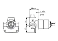 HANSAVARIO, Body for shower faucet, 50500100