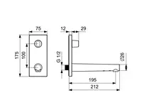 HANSASIGNATUR, Piastra per miscelatore lavabo, 230/12 V, 44912010