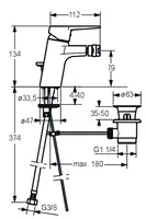 HANSATWIST, Bidet faucet, 09063285