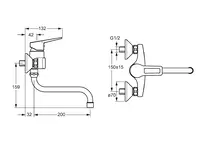 HANSATWIST, Kitchen faucet, 09692195