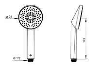 HANSACLASSICJET, Hand shower, 65310100