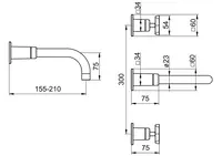 HANSACLIFF, Washbasin faucet, 50432101