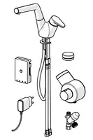 HANSASIGNATUR, Kitchen faucet with dishwasher valve, 230/5 V, 55712203