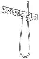 HANSASIGNATUR, Bade und Brause mit Wandstangengarnitur, 230/12 V, 44872000