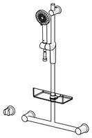 HANSACLASSICJET, Combinazione Doccia con doccetta, L=600, 65360320