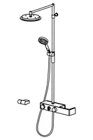 HANSAFORSENSES, Shower system, 3 V, 6465020082