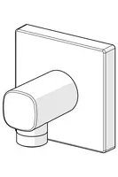 HANSALIVING, Wall coupling for shower hose, G1/2, 51180180