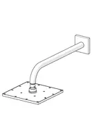 HANSAVIVA, Overhead shower, 250x250 mm, 04180340