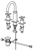 HANSACLIFF, Miscelatore lavabo, 50412201