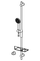 HANSACLASSICJET, Combinazione Doccia con doccetta, 65350110