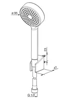 HANSABASICJET, Hand shower set, 44680113