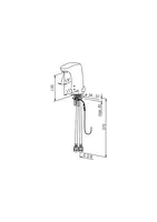 HANSAELECTRA, Miscelatore lavabo, 12 V, 64432000