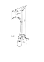 HANSAFORSENSES, Rain shower faucet, 3 V, 6465020082