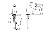 HANSAMEDIPRO, Washbasin faucet, 230/9 V, Bluetooth, 05672129