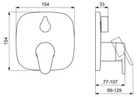 HANSASIGNATUR, Cover part for bath and shower faucet, 80633013