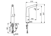 HANSADESIGNO, Waschtischarmaturen hoch, 6 V, Bluetooth, 51942201