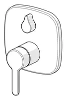 HANSADESIGNO Style, Piastra per miscelatore vasca-doccia, 81119593