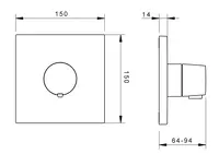 HANSALIVING, Fertigset für Brause-Batterie, 81129573