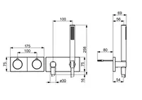 HANSACLIFF, Cover part for shower faucet, 50449501