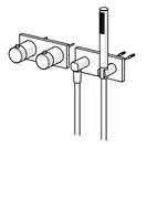 HANSACLIFF, Piastra per miscelatore doccia, 50459501