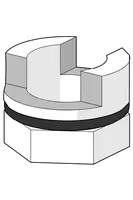 Limiteur de rotation pour bec, 60°/0°