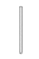 Fixing screw, M8x1, L=140