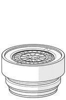 Luftsprudler und Schlüssel, M24x1, 6 l/min, Laminar