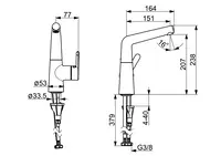 HANSADESIGNO Style, Washbasin faucet, 51492283