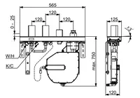 HANSACOMPACT, Body for bath and shower faucet, 53080300