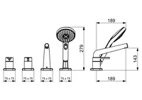 HANSADESIGNO Style, Cover  part for bath and shower faucet, 53122083