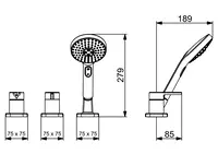 HANSADESIGNO Style, Cover part for bath and shower faucet, 53259083