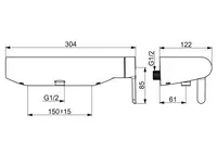 HANSADESIGNO Style, Shower faucet, 51860183