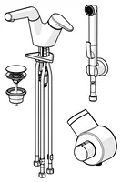 HANSASIGNATUR, Robinetterie de lavabo, 3 V, 55112201